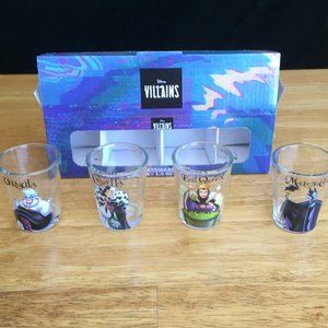 NEW Disney Villains Shot Glasses Set of 4 (1.5 oz)